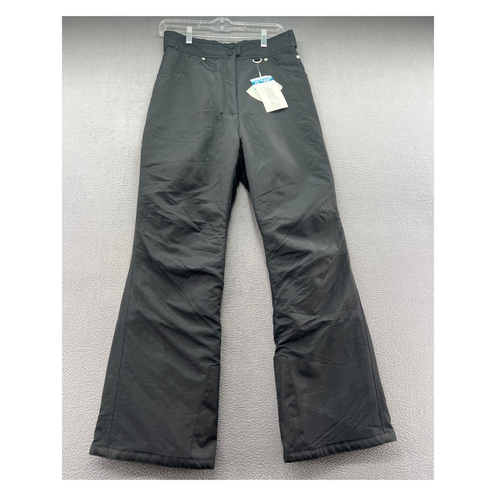 Slalom Ski Pants Womens Sz L Black Snowboard Winter Insulated New With Tags